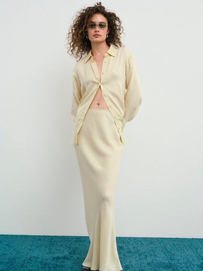 For Love and Lemons - Clarabell Maxi Skirt - Yellow