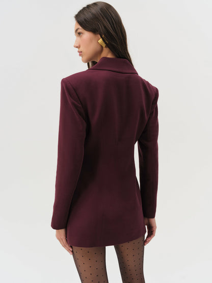 For Love and Lemons - Selena Blazer - Burgundy