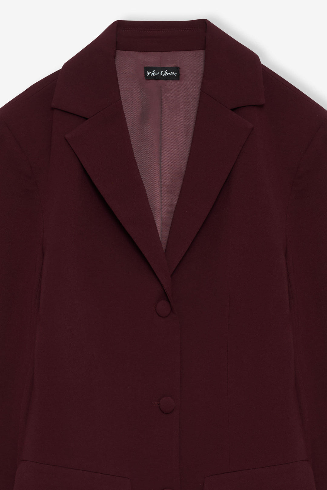 For Love and Lemons - Selena Blazer - Burgundy