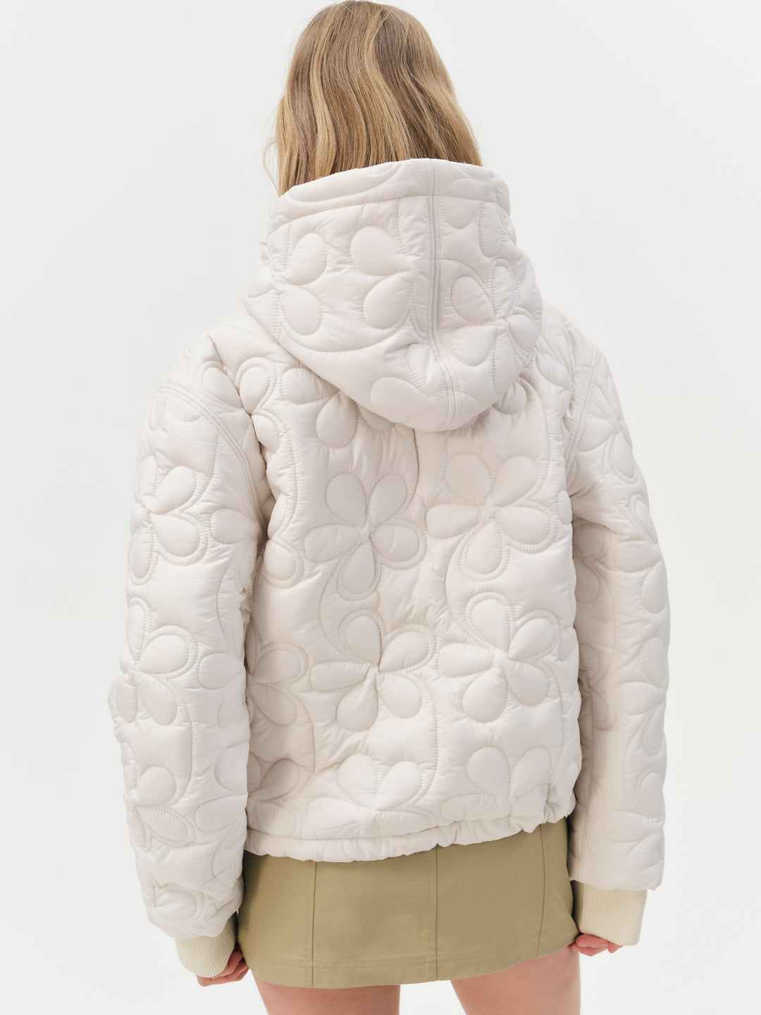 For Love and Lemons - Isabel Quilted Puffer Jacket - Cream