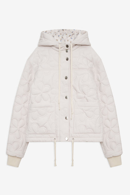 For Love and Lemons - Isabel Quilted Puffer Jacket - Cream