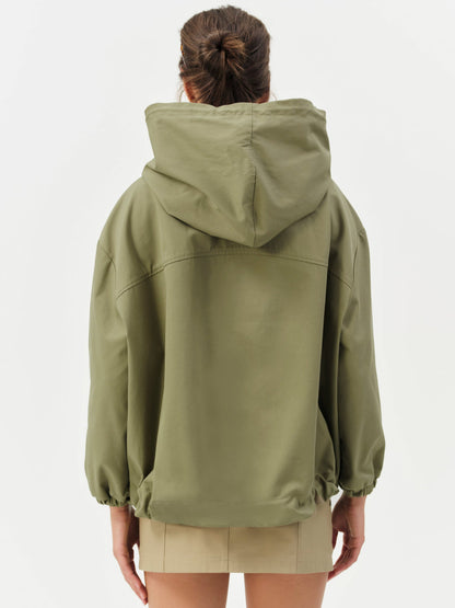 For Love and Lemons - Alessia Pullover Jacket - Green