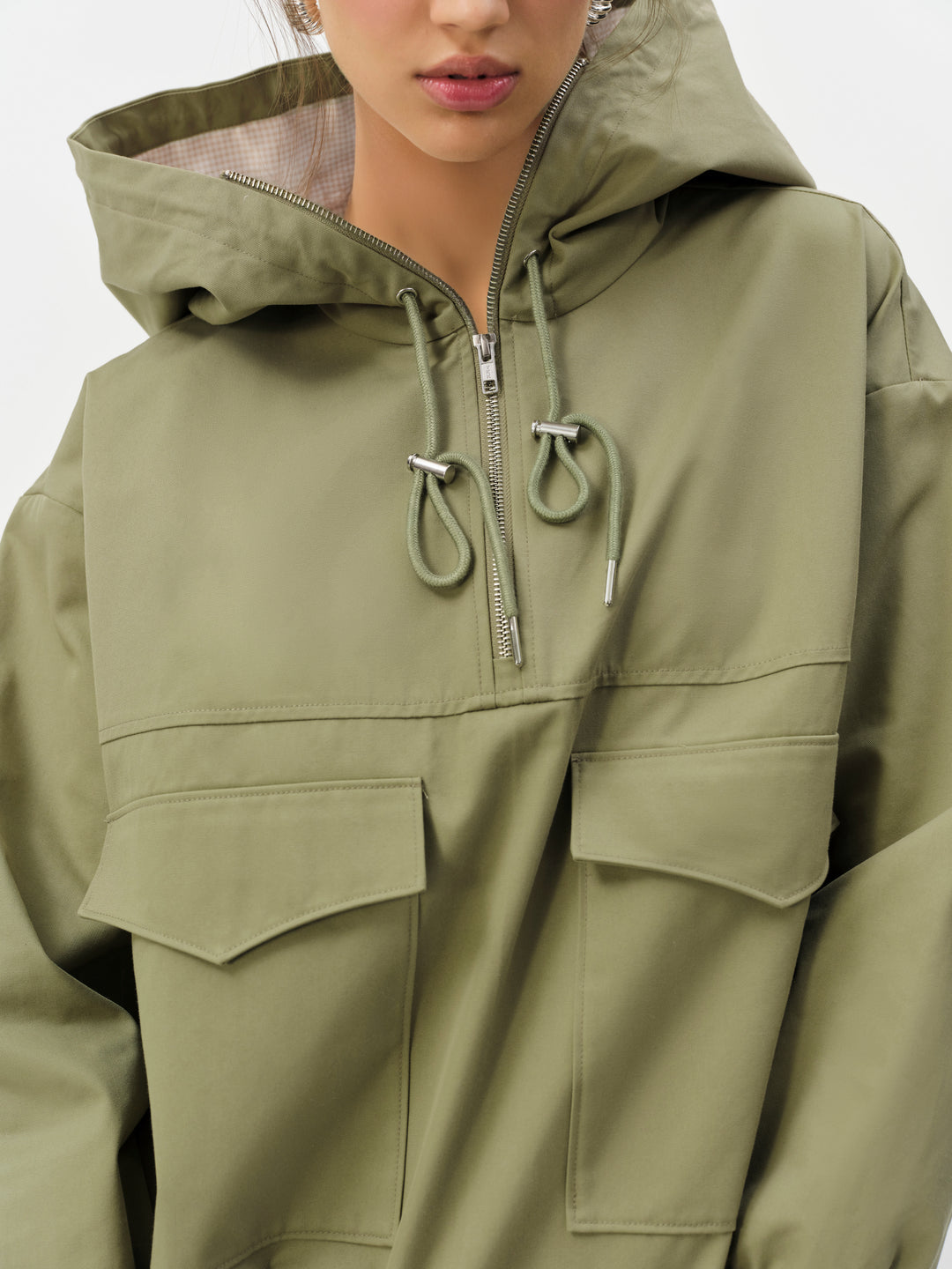 For Love and Lemons - Alessia Pullover Jacket - Green