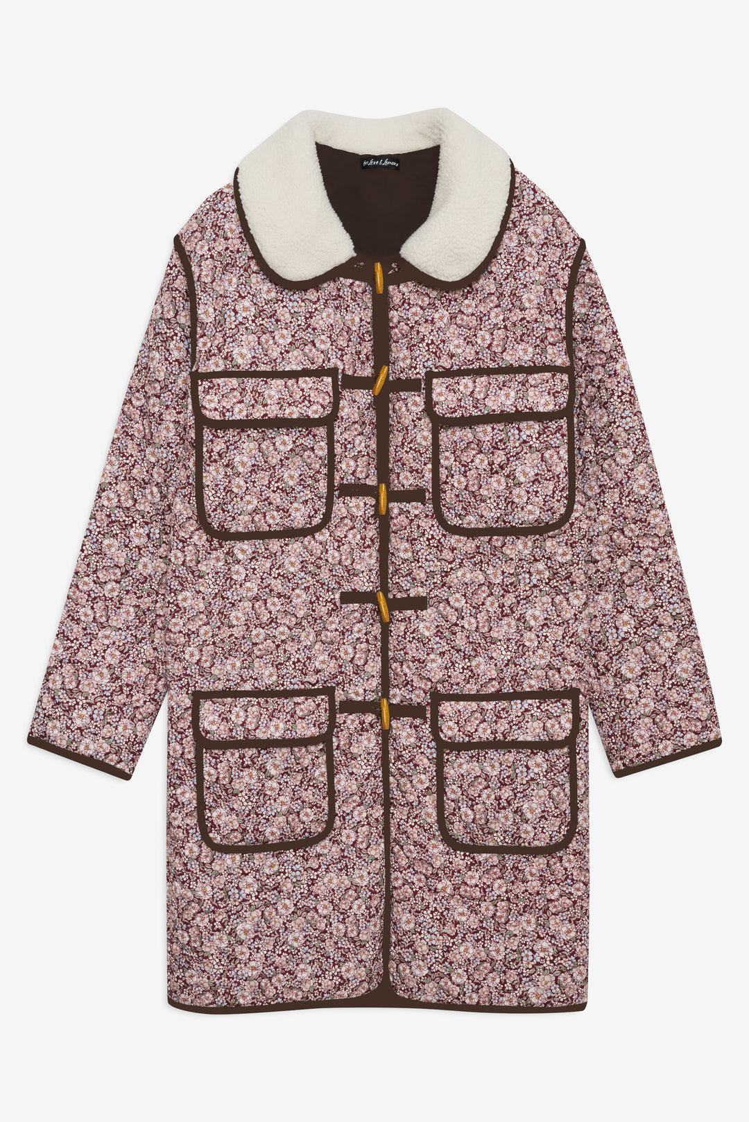 For Love and Lemons - Marlene Floral Chore Coat - Purple