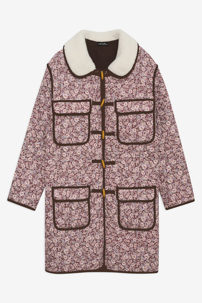 For Love and Lemons - Marlene Floral Chore Coat - Purple