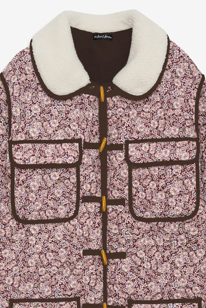 For Love and Lemons - Marlene Floral Chore Coat - Purple