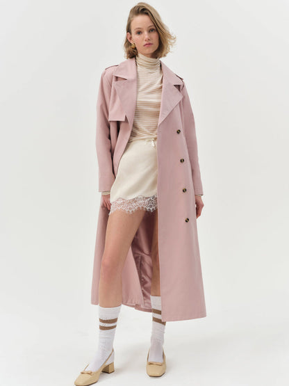 For Love and Lemons - Reese Trench Coat - Mauve