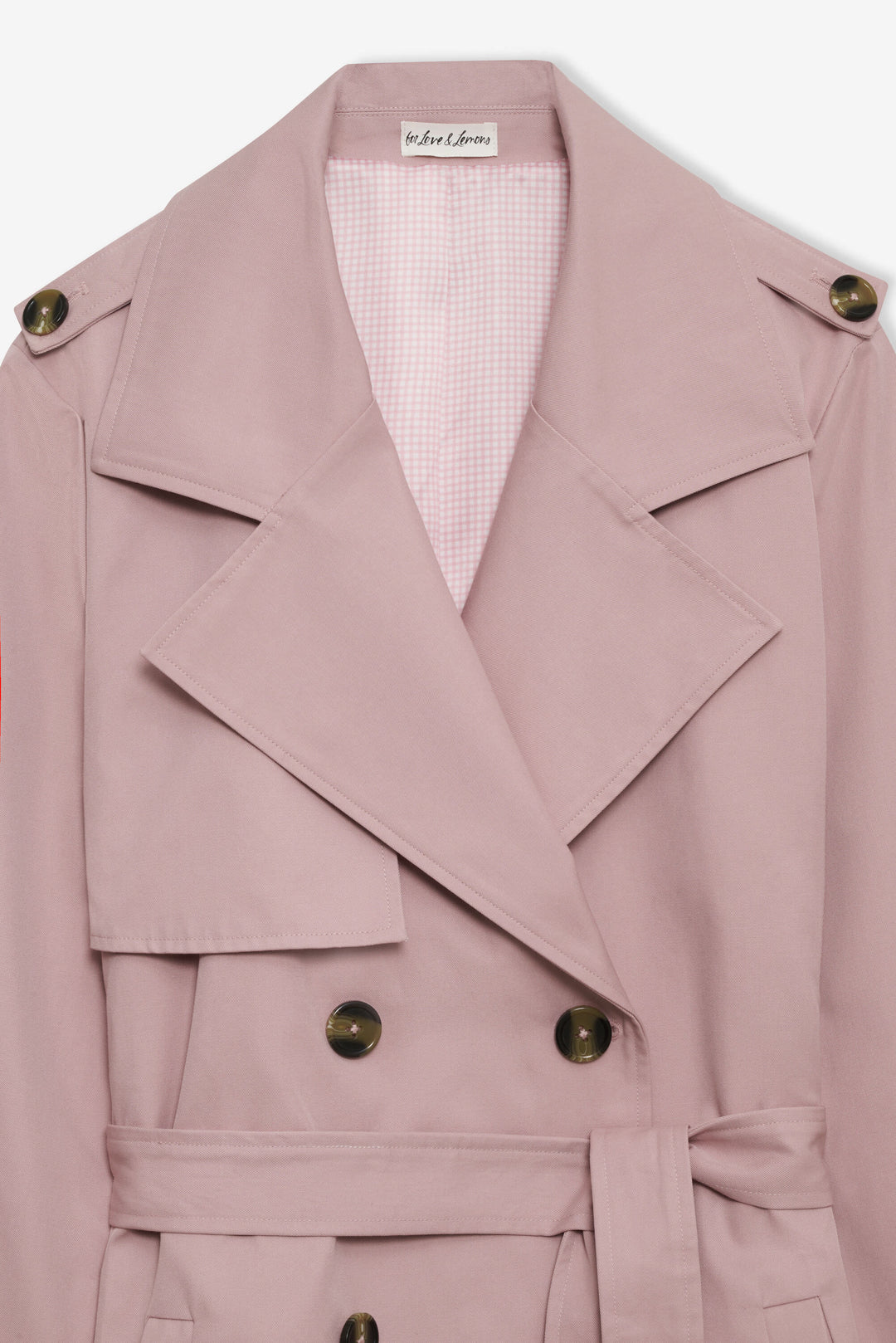 For Love and Lemons - Reese Trench Coat - Mauve