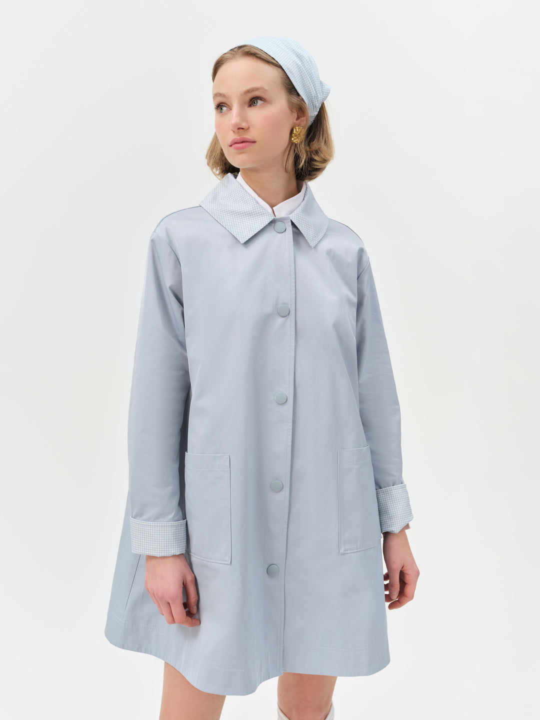 For Love and Lemons - Leslie Button-Up Jacket - Blue