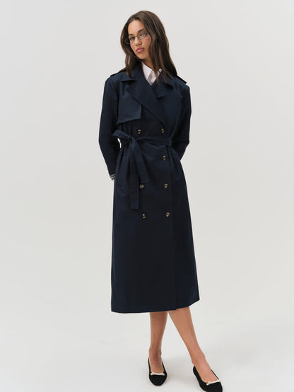 For Love and Lemons - Reese Trench Coat - Navy