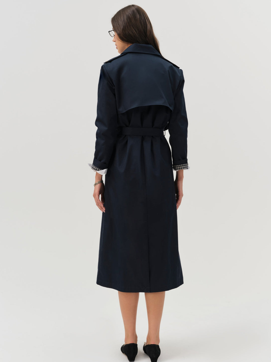 For Love and Lemons - Reese Trench Coat - Navy