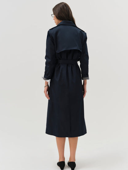 For Love and Lemons - Reese Trench Coat - Navy