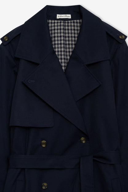 For Love and Lemons - Reese Trench Coat - Navy