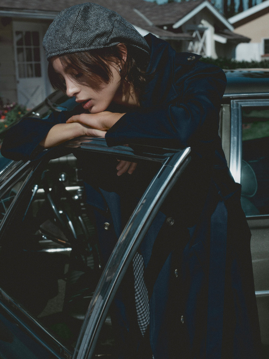 For Love and Lemons - Reese Trench Coat - Navy