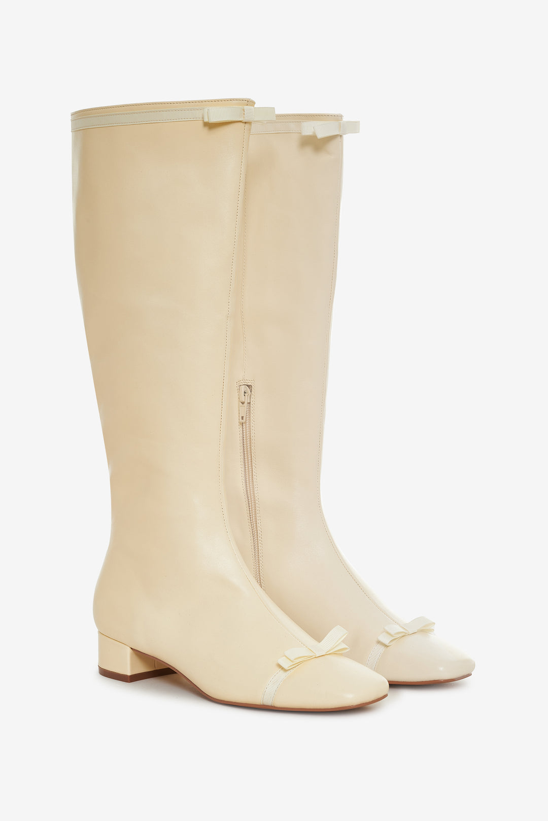 For Love and Lemons - Claudine Cap Toe Boot - Cream