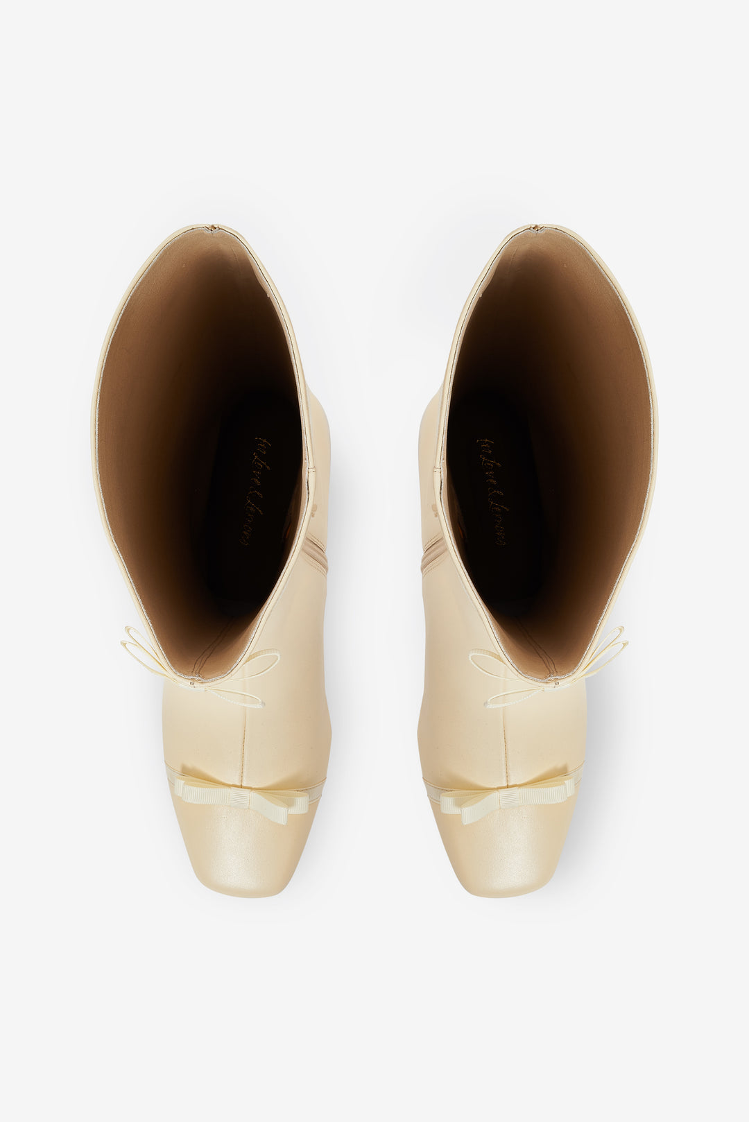 For Love and Lemons - Claudine Cap Toe Boot - Cream
