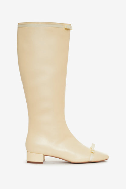 For Love and Lemons - Claudine Cap Toe Boot - Cream