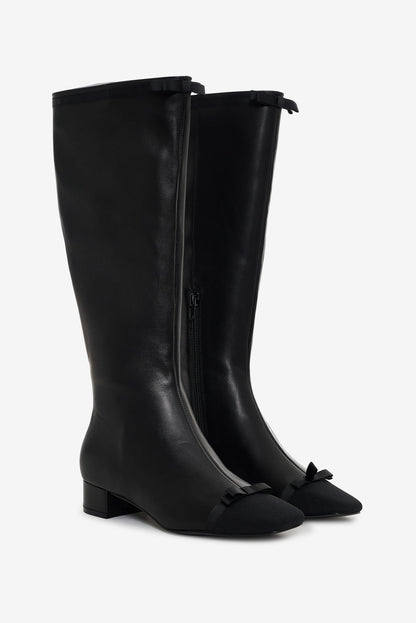 For Love and Lemons - Claudine Cap Toe Boot - Black