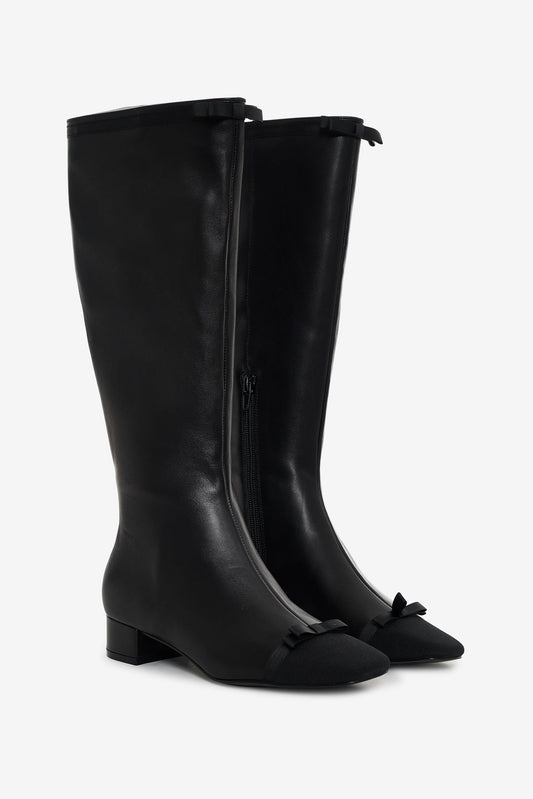 For Love and Lemons - Claudine Cap Toe Boot - Black