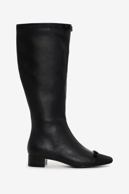 For Love and Lemons - Claudine Cap Toe Boot - Black