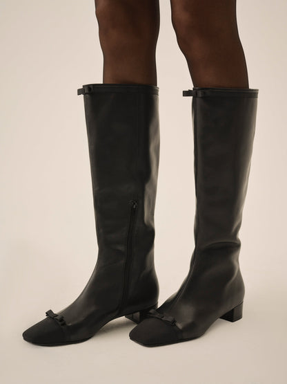 For Love and Lemons - Claudine Cap Toe Boot - Black