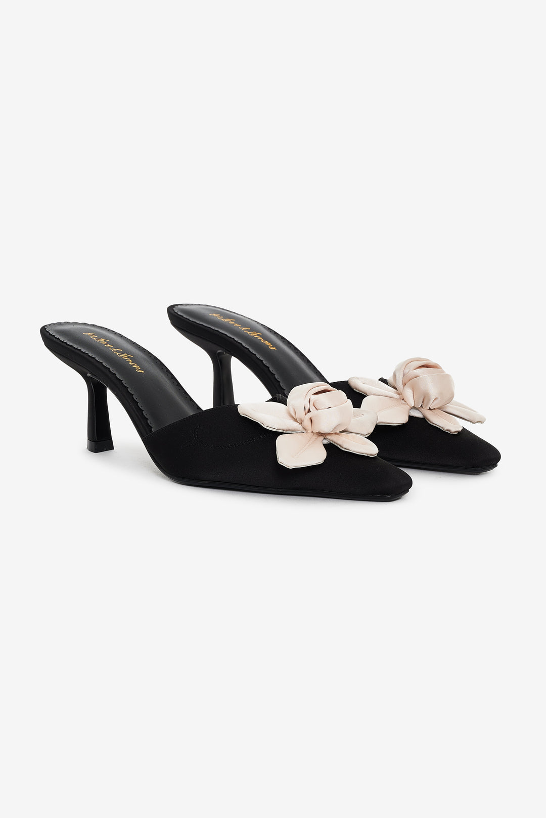 For Love and Lemons - Claudine Mule Heel - Black