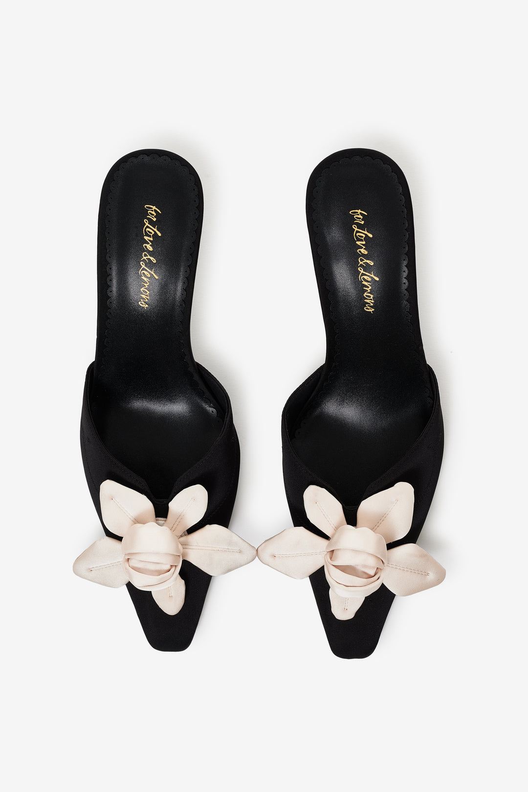 For Love and Lemons - Claudine Mule Heel - Black