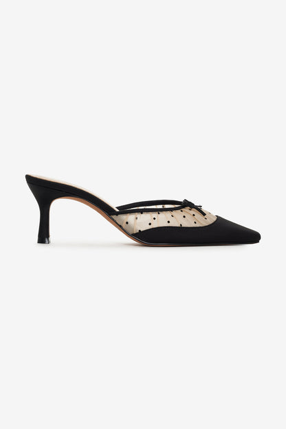 For Love and Lemons - Lili Mule Heel - Black