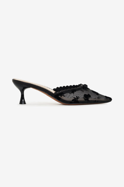 For Love and Lemons - Sylvie Mule Heel - Black