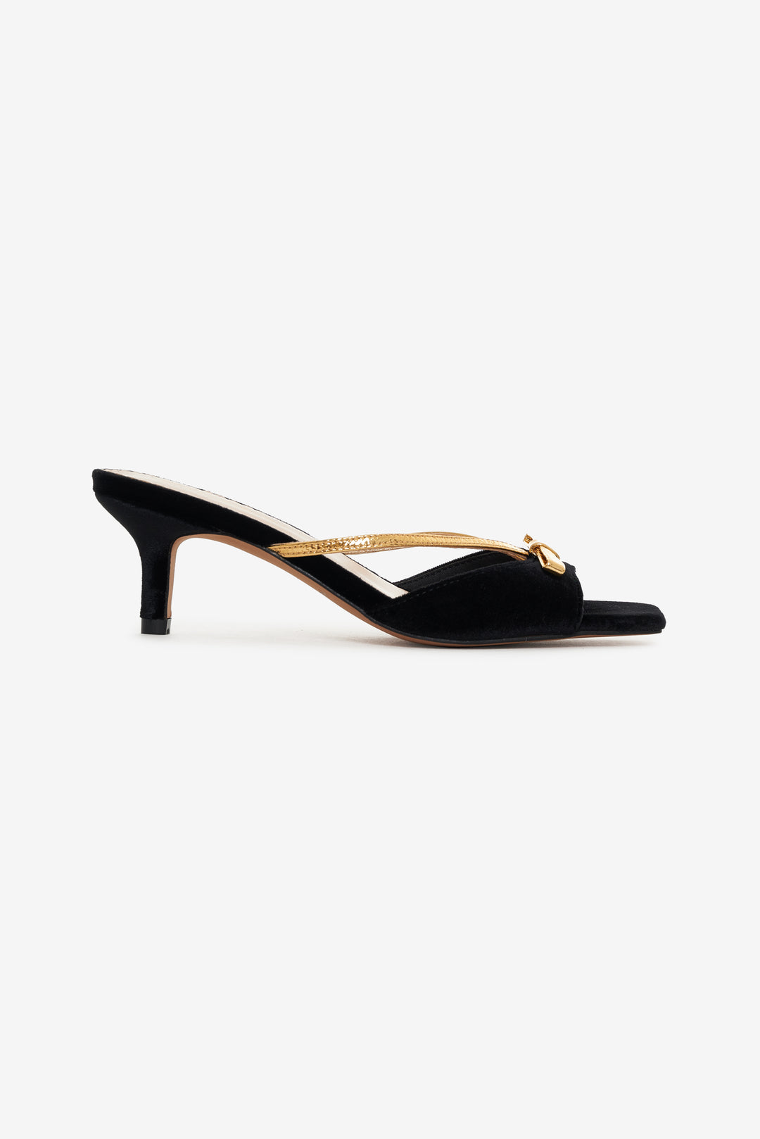 For Love and Lemons - Grace Mule Heel - Black
