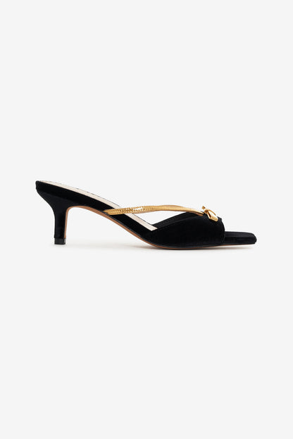 For Love and Lemons - Grace Mule Heel - Black
