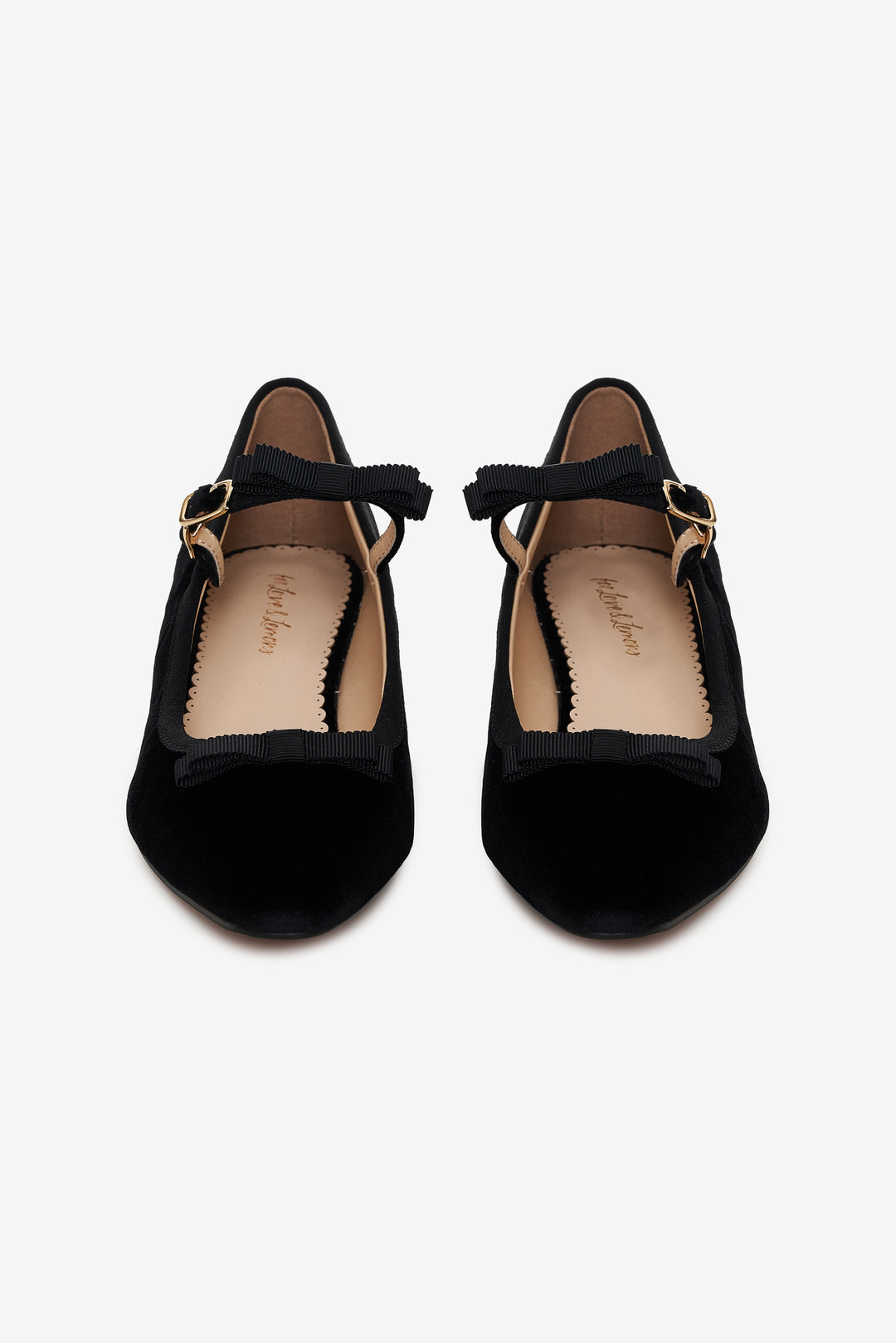 For Love and Lemons - Lucia Velvet Mary Jane - Black