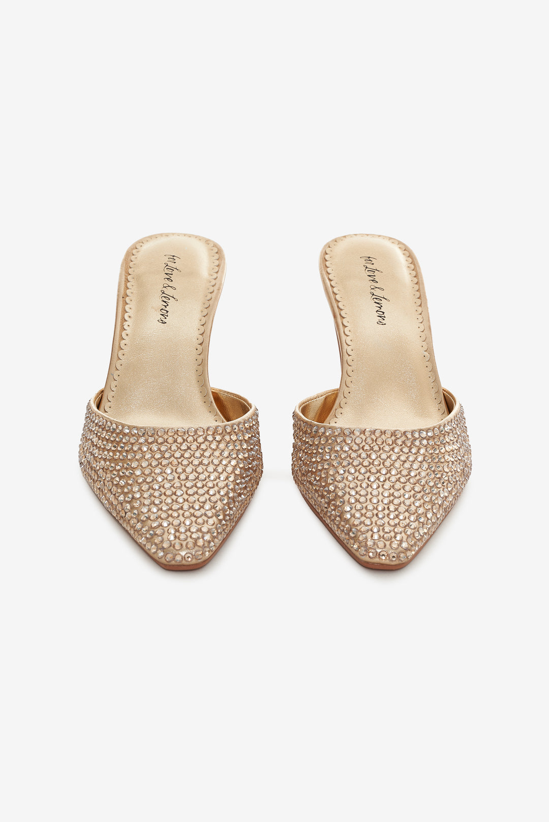For Love and Lemons - Cleo Mule Heel - Gold