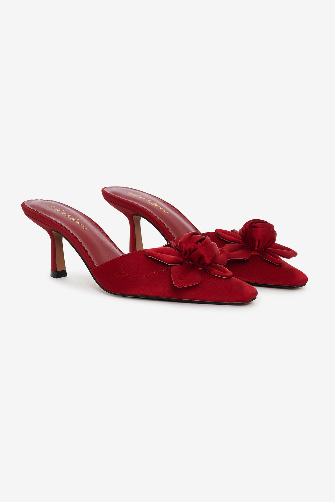 For Love and Lemons - Claudine Mule Heel - Red
