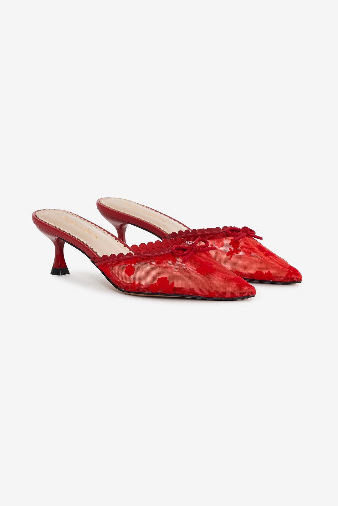 For Love and Lemons - Sylvie Mule Heel - Red