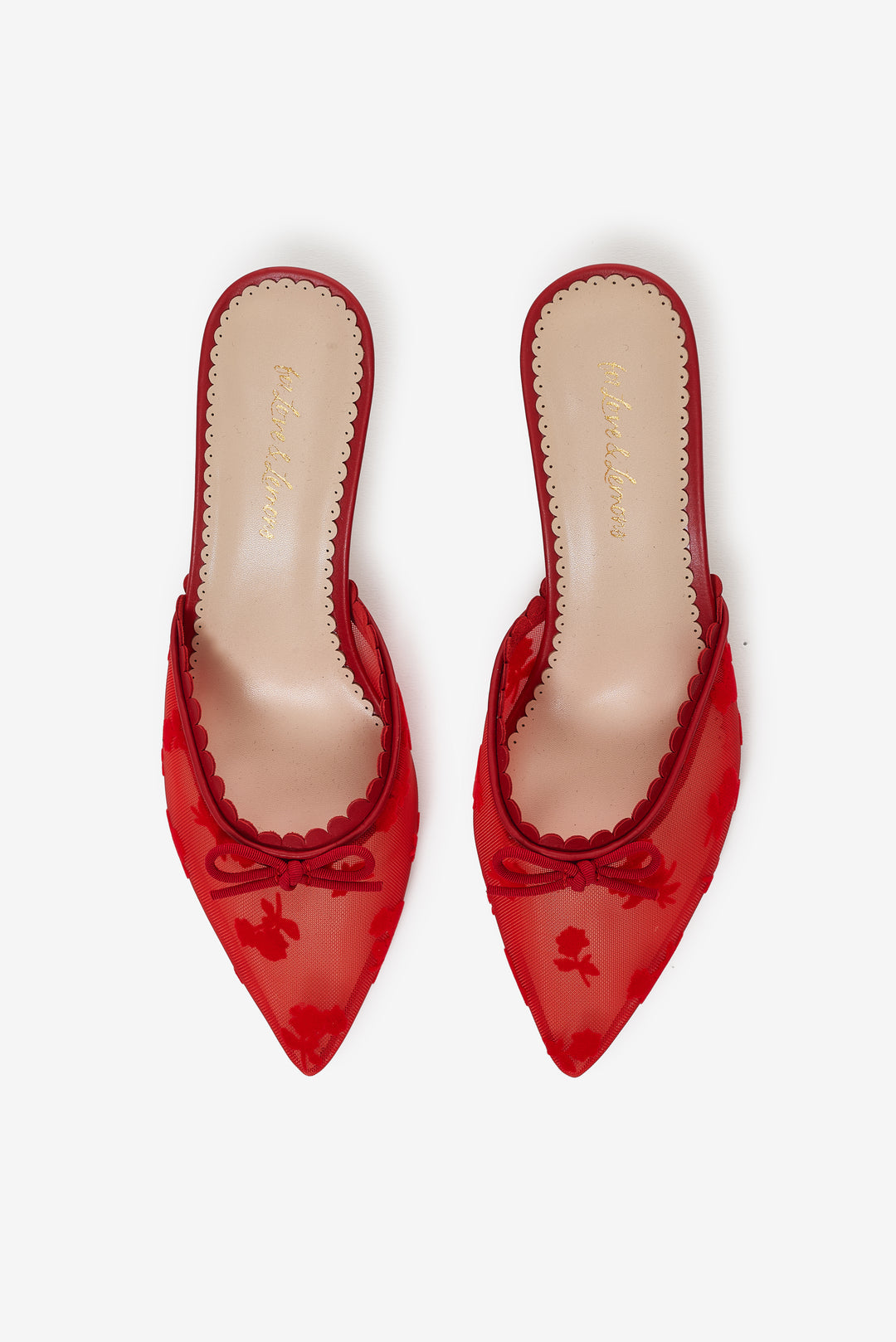 For Love and Lemons - Sylvie Mule Heel - Red