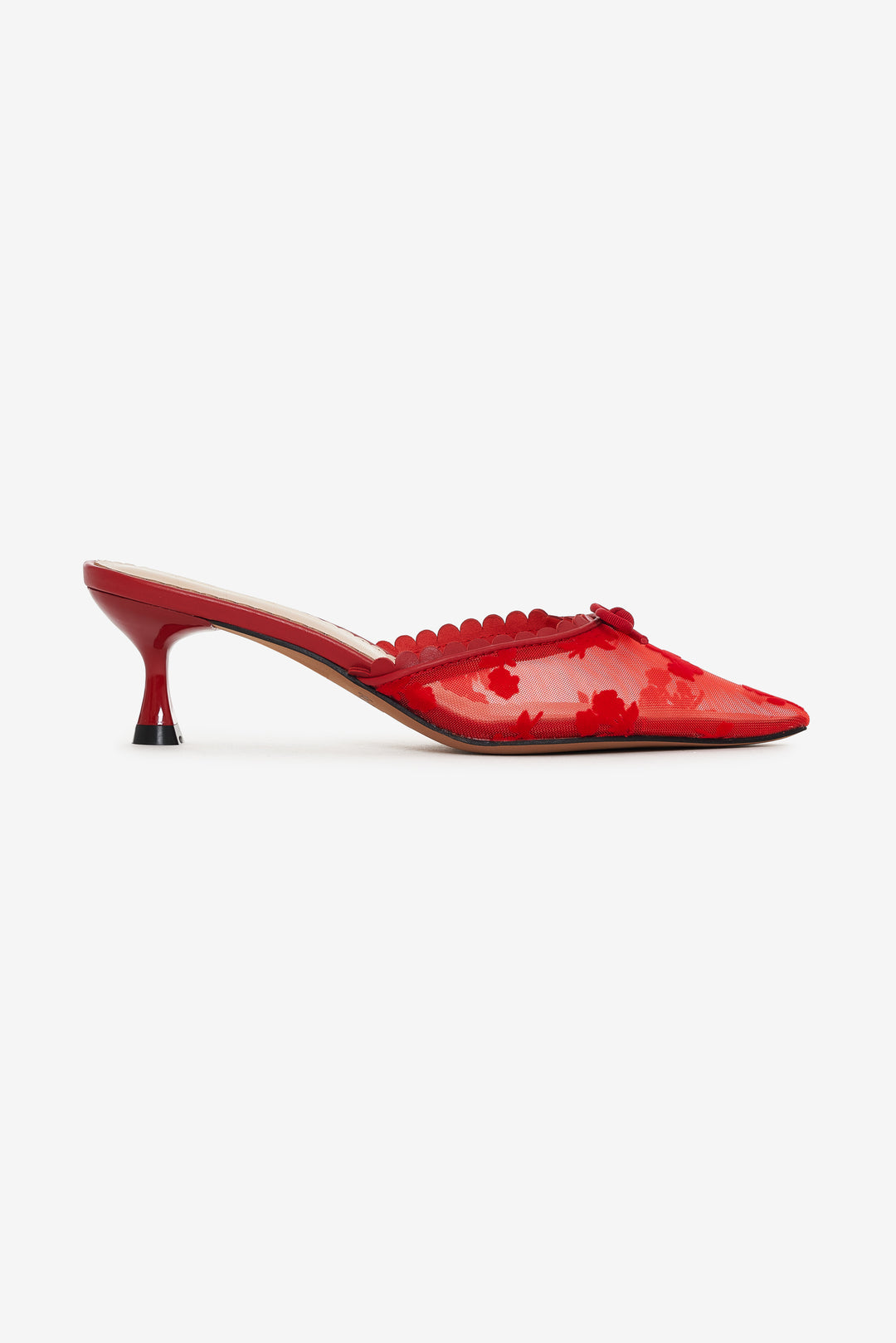 For Love and Lemons - Sylvie Mule Heel - Red