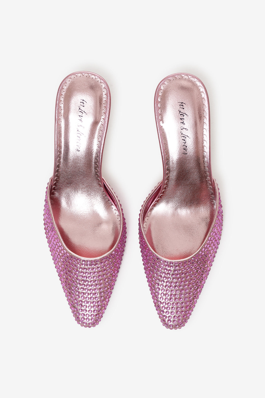 For Love and Lemons - Cleo Mule Heel - Baby Pink