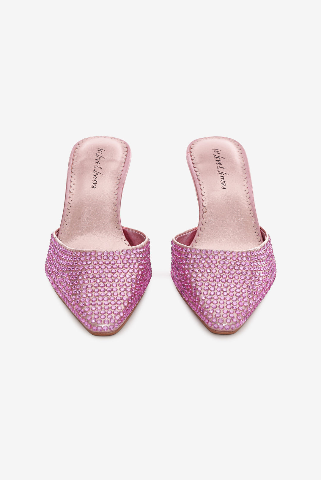 For Love and Lemons - Cleo Mule Heel - Baby Pink