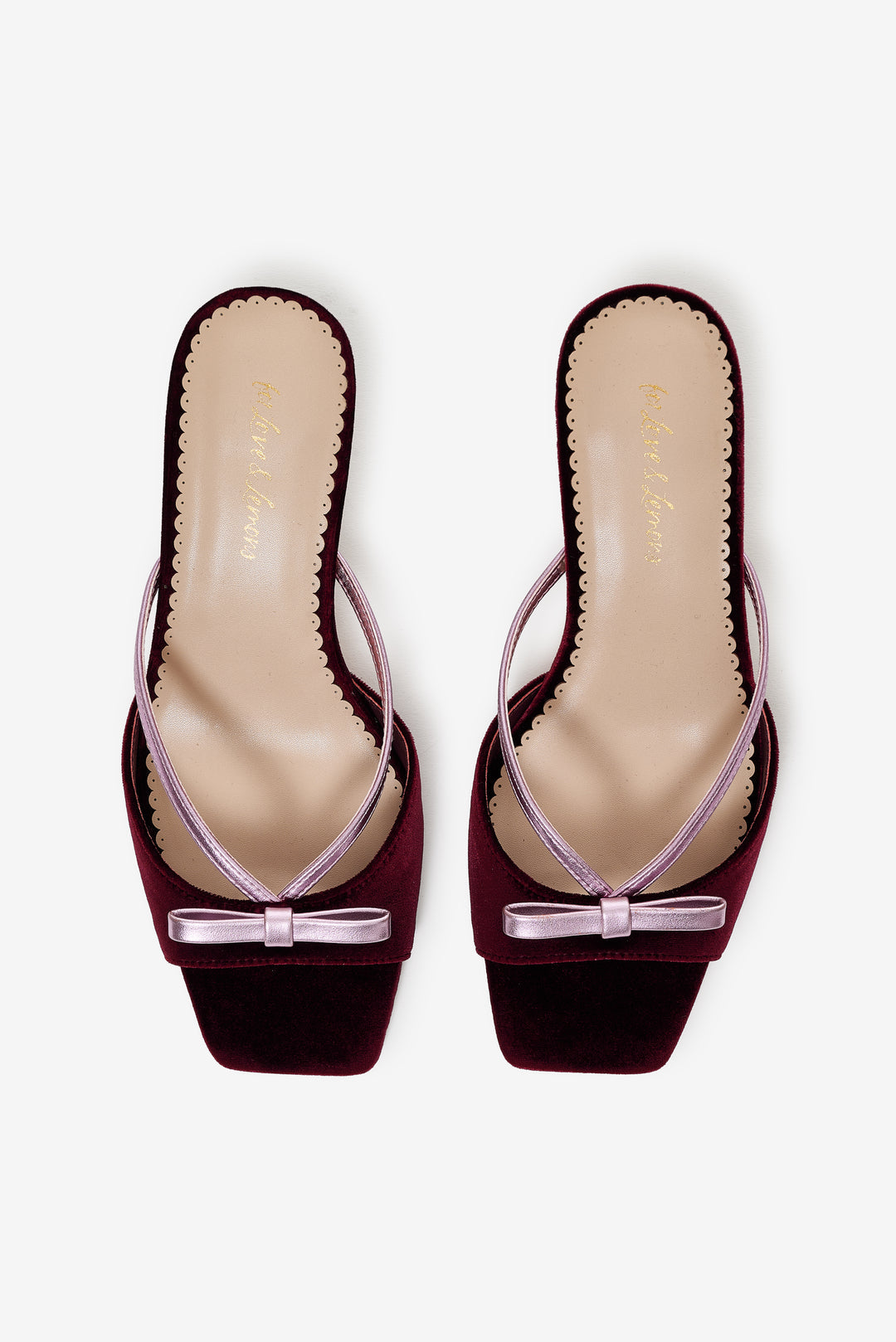 For Love and Lemons - Grace Mule Heel - Burgundy