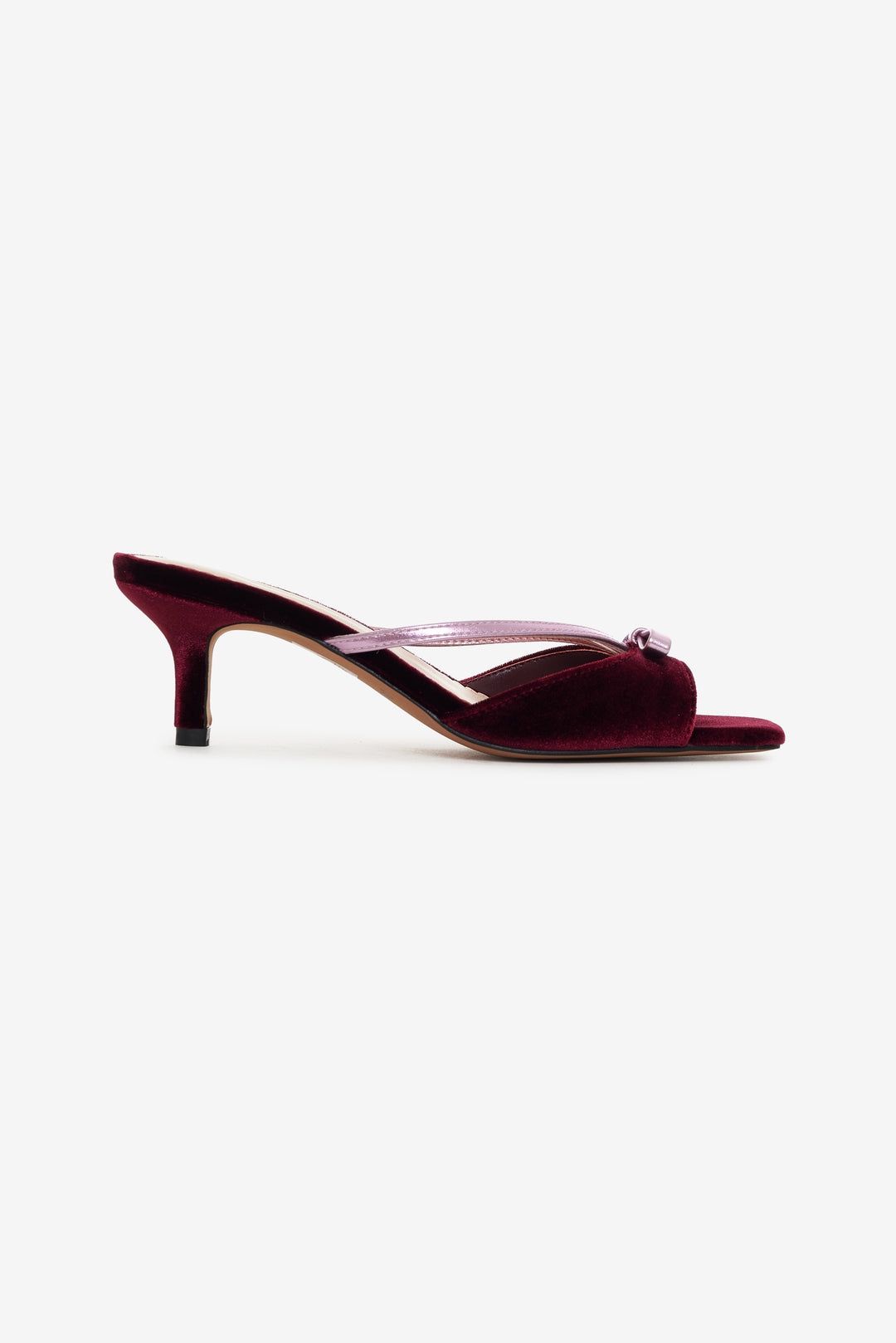 For Love and Lemons - Grace Mule Heel - Burgundy