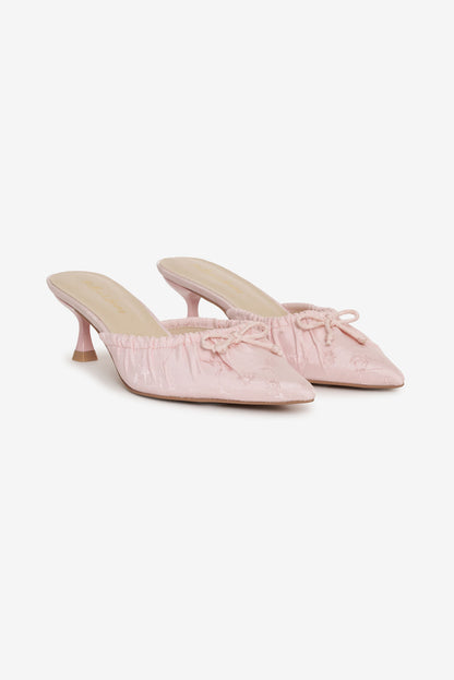For Love and Lemons - Colette Mule Heel - Pink