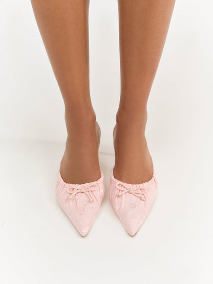 For Love and Lemons - Colette Mule Heel - Pink