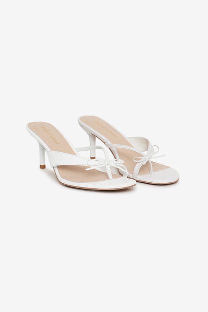 For Love and Lemons - Elea Heel - White
