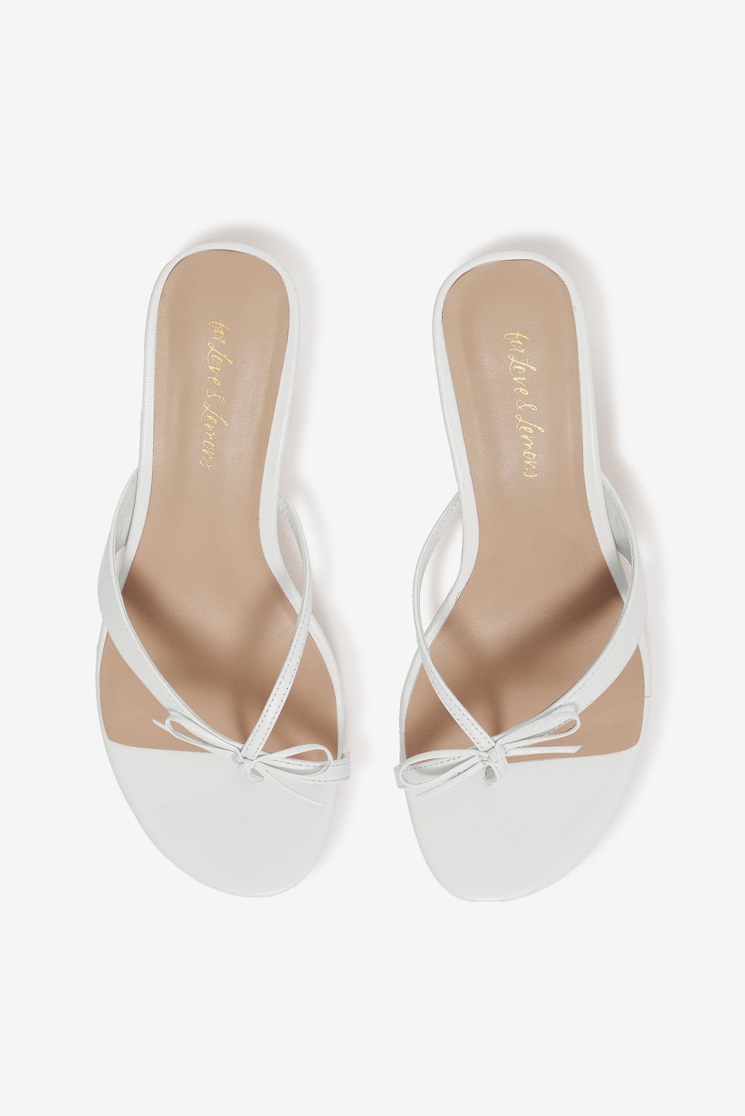 For Love and Lemons - Elea Heel - White