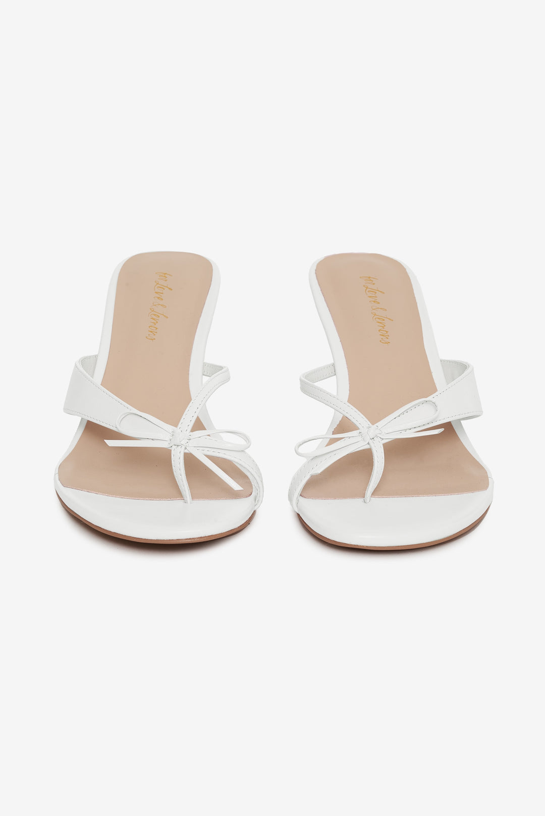 For Love and Lemons - Elea Heel - White