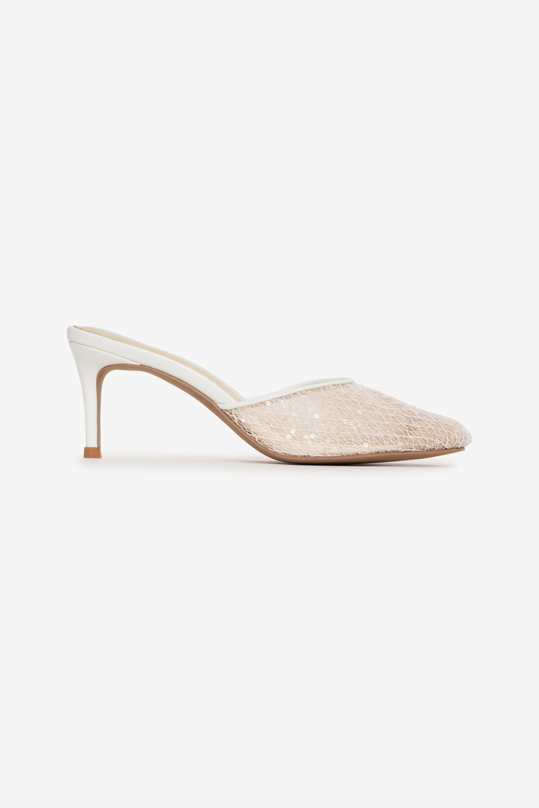 For Love and Lemons - Claudia Lace Heel - White