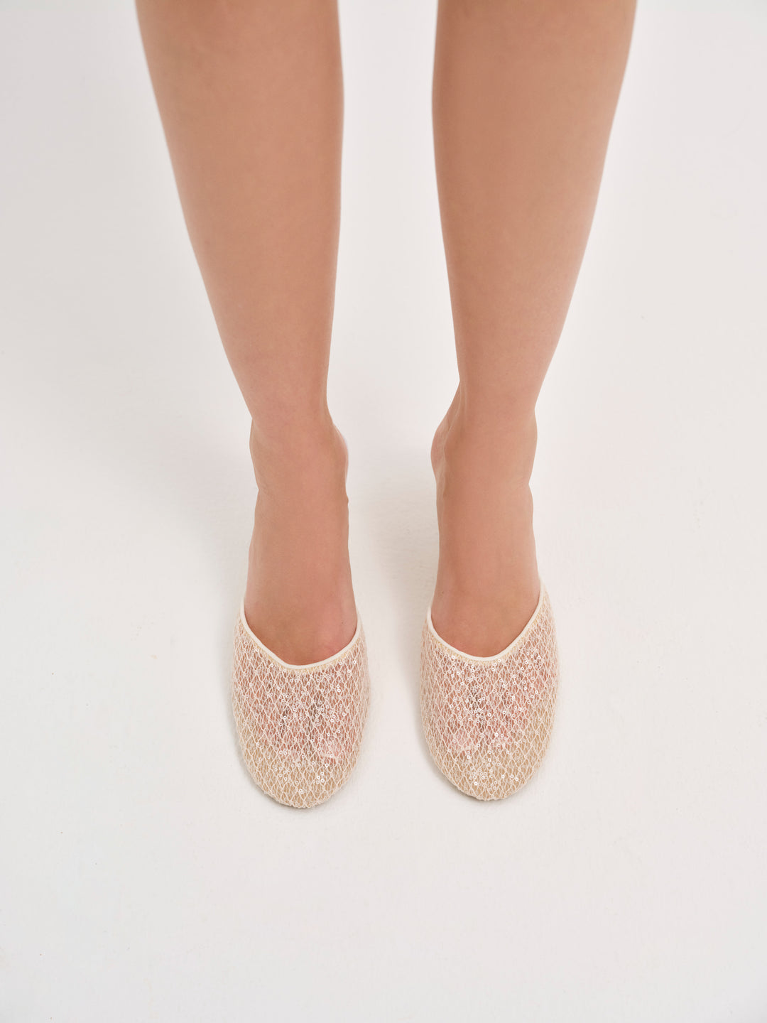 For Love and Lemons - Claudia Lace Heel - White