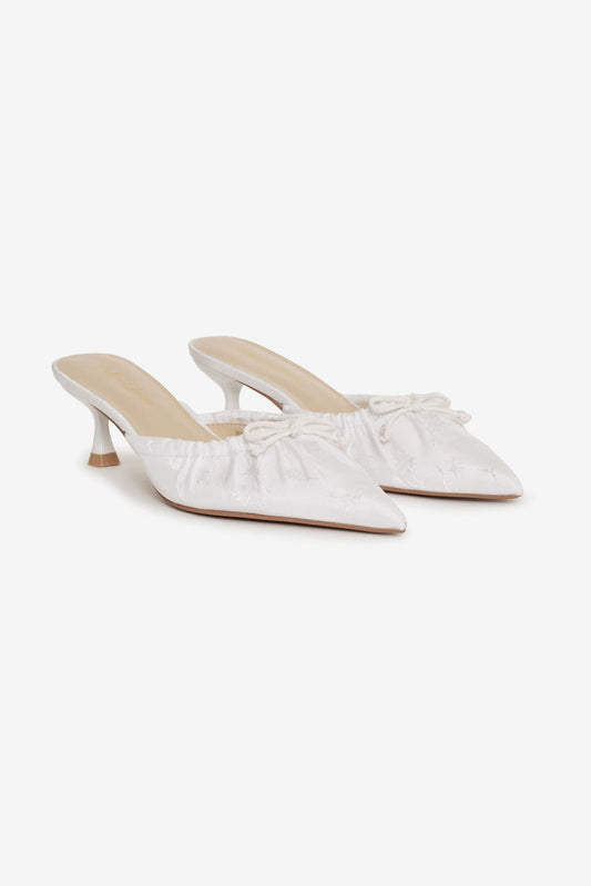 For Love and Lemons - Colette Mule Heel - Cream