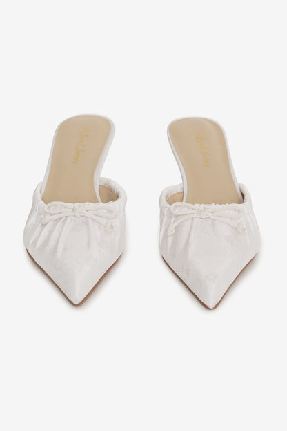 For Love and Lemons - Colette Mule Heel - Cream